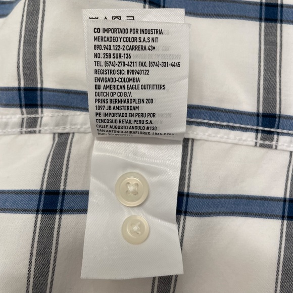 American Eagle Outfitters Plaid Poplin Button Down Shirt - Picture 8 of 10